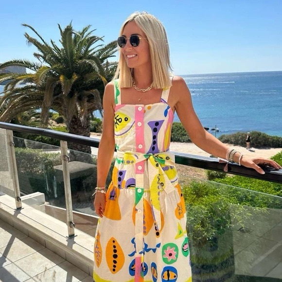 ZARA ~ PRINTED MIDI DRESS - Picture 15 of 17